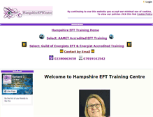 Tablet Screenshot of hampshire-eft-training.co.uk